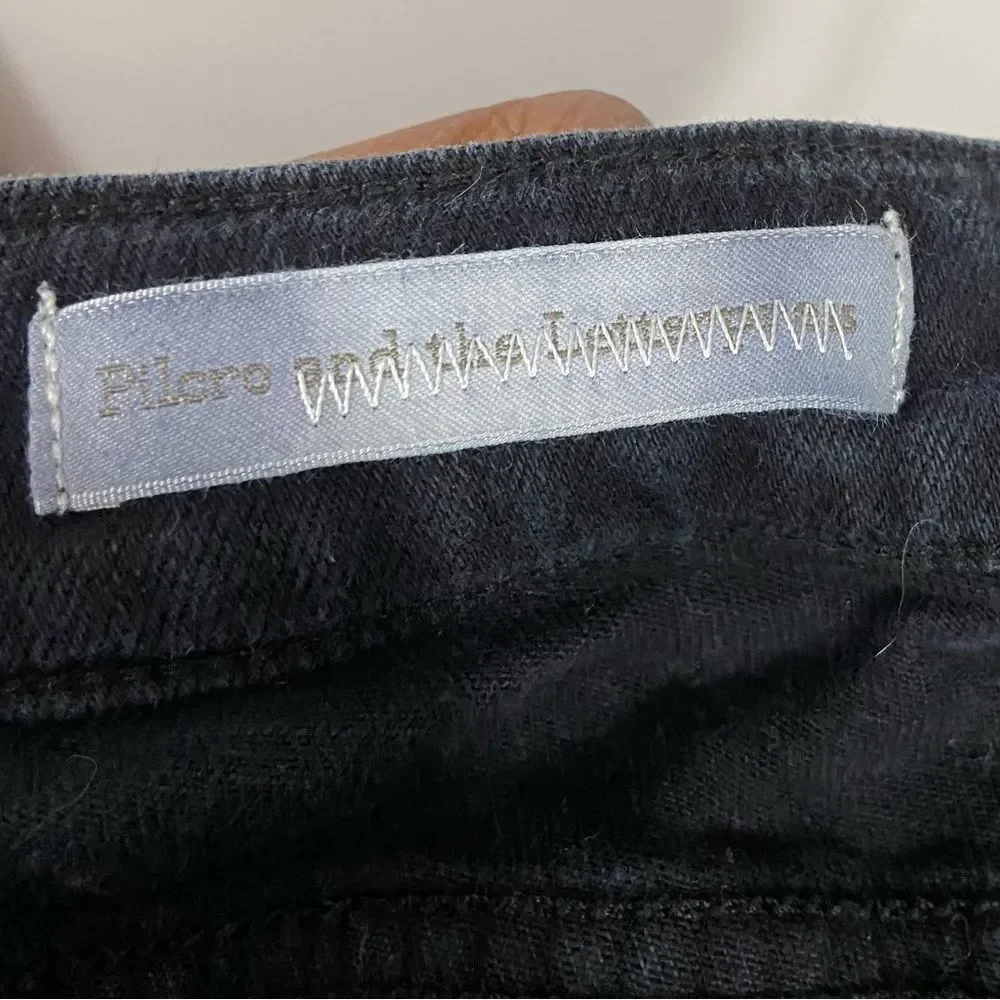 Anthropologie Pilcro and the Letterpress Black Stet Midi Length Shorts - Picture 3 of 4
